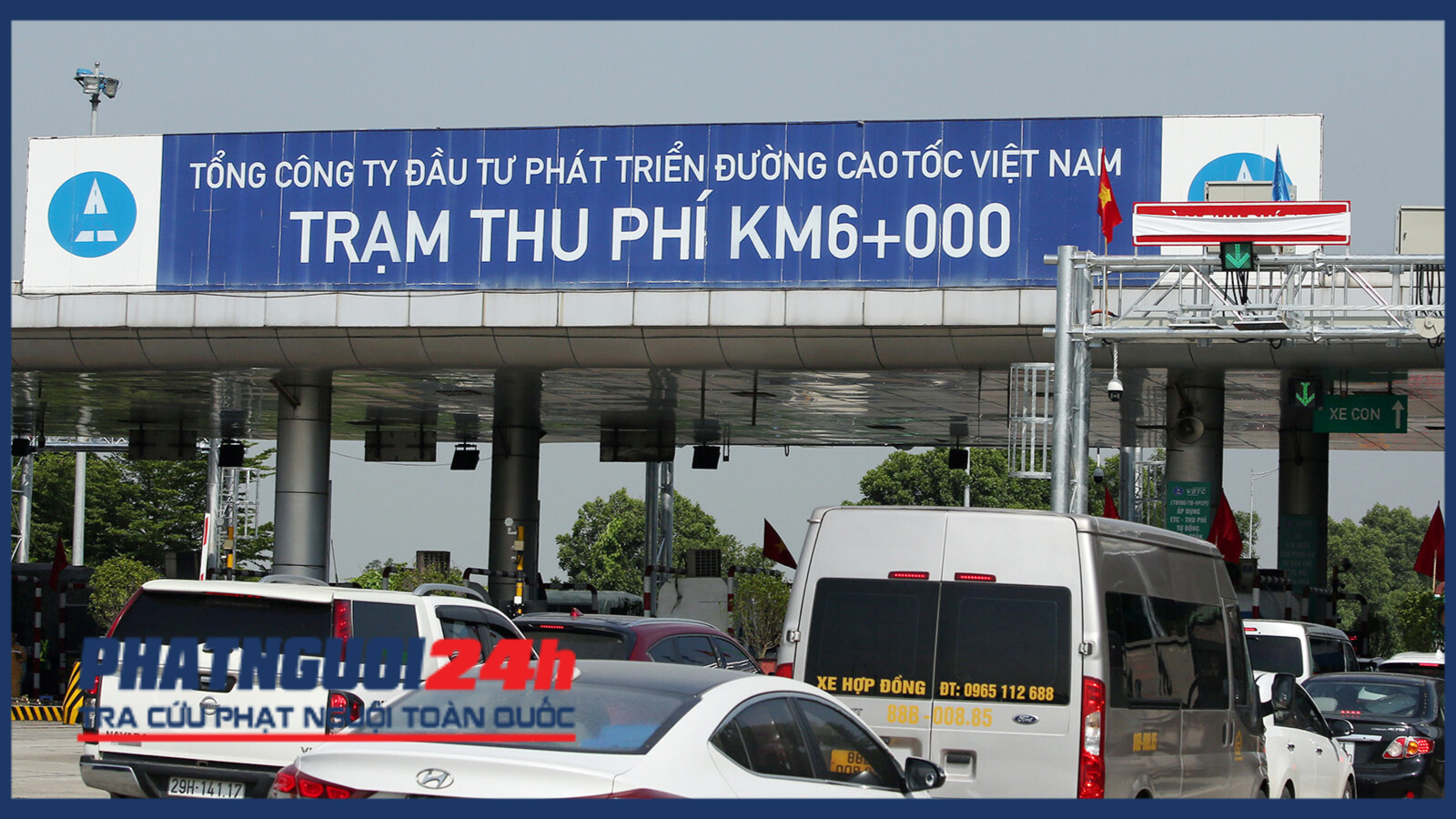Trạm thu phí trên tuyến cao tốc Nội Bài - Lào Cai do VEC đầu tư, khai thác